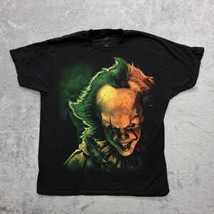 IT Chapter‎ Two Shirt Mens XL Black Pennywise Graphic Tee Crewneck Cotton
